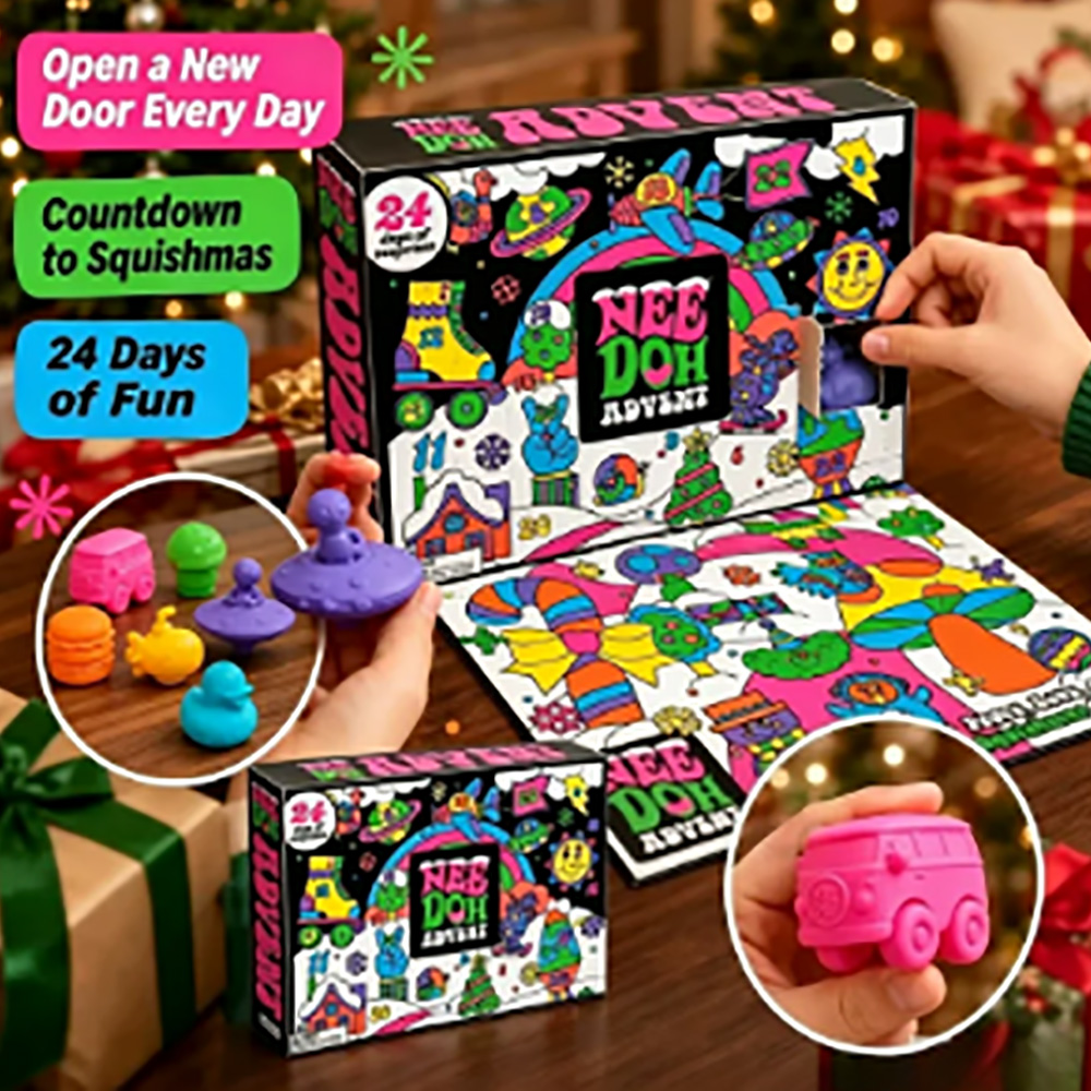 Mystery Box Blind Bag - 24 шт. Nee-Doh Squish Fidget Advent