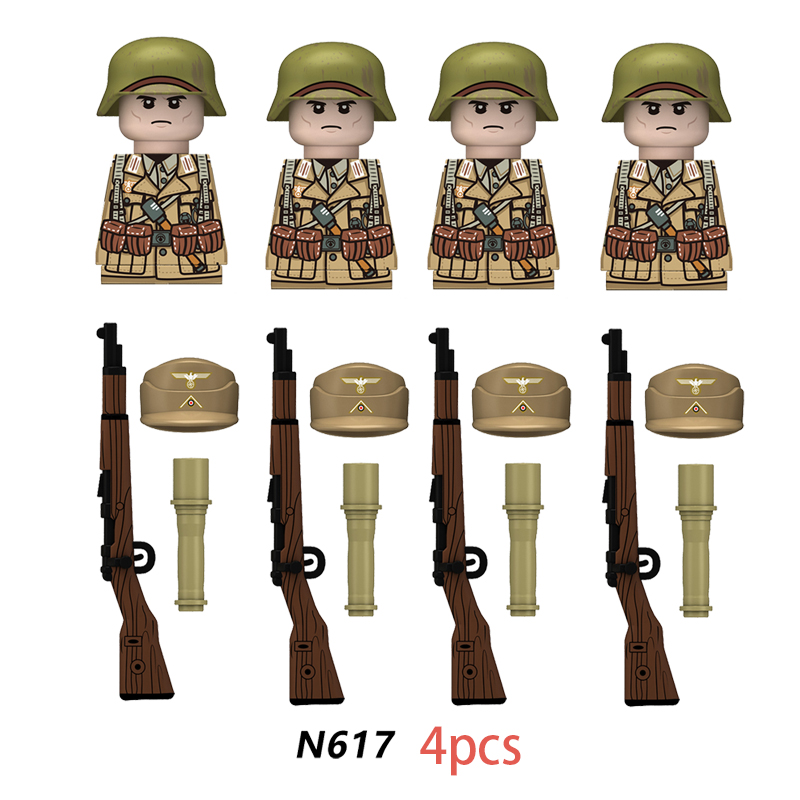 Lego Minifigure Holder - ГОРЯЧИЕ военные фигурки, строительные блоки, военные