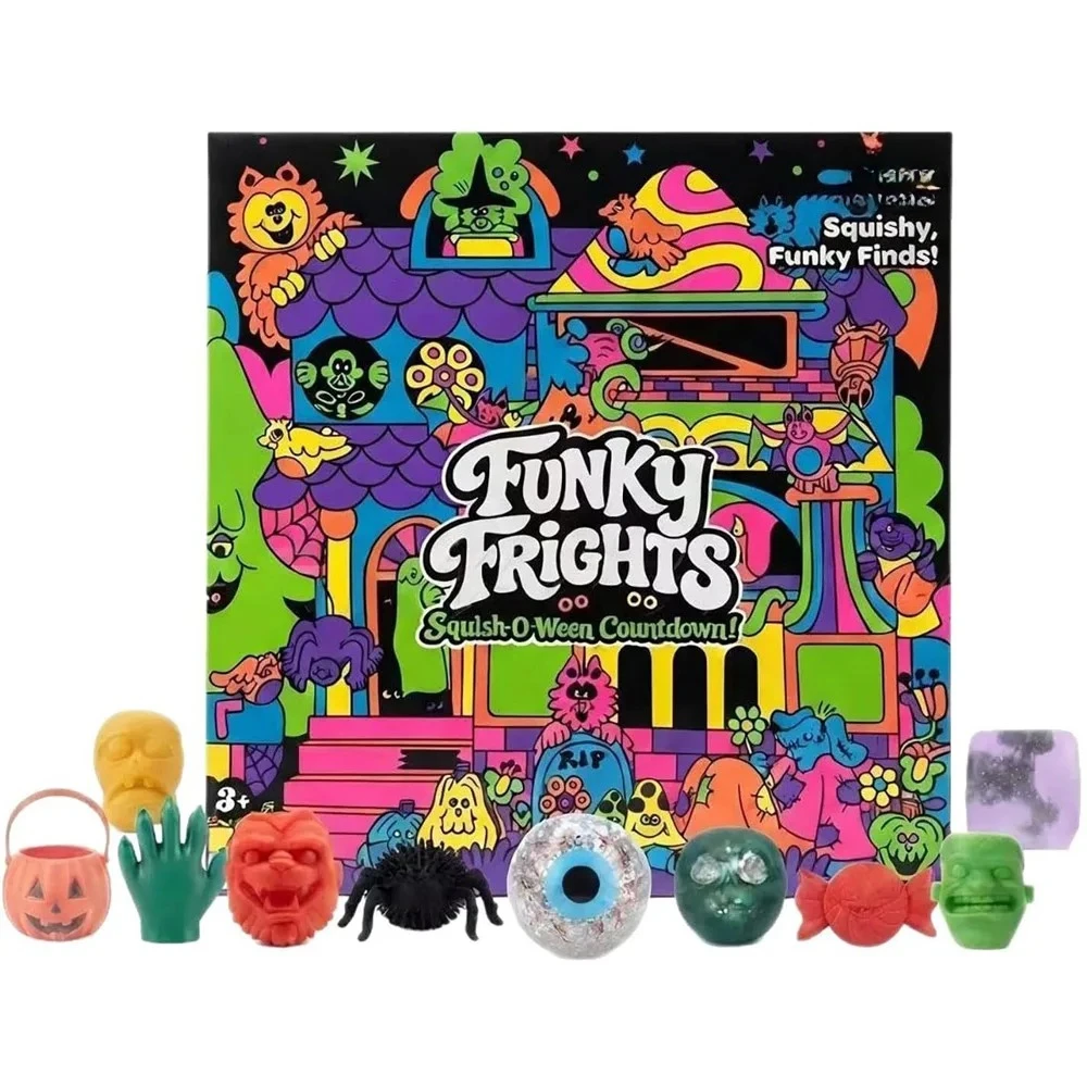 Mystery Box Blind Bag - Адвент-календарь NeeDoh 2026, 24 дня, 3D-ПВХ,