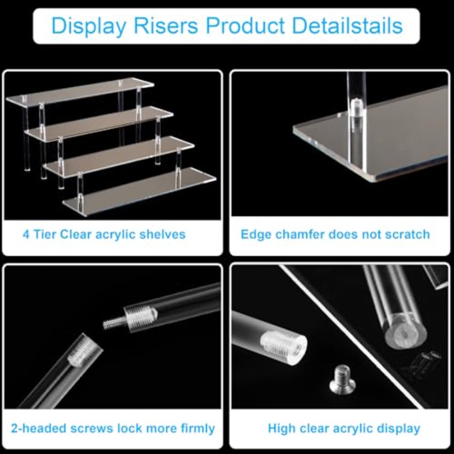 4-ярусная акриловая подставка- – обзор и цена Display Risers Set