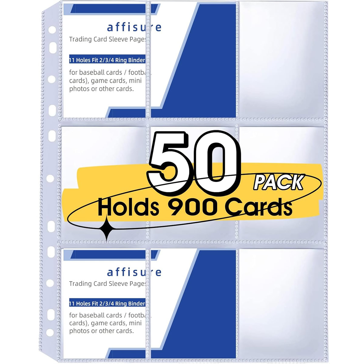 Набор из 50 пакетов с 9 карман – обзор и цена Trading Card Binder
